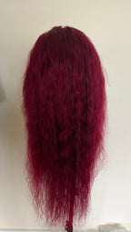 Burgundy 99J 7x5 Closure Wig