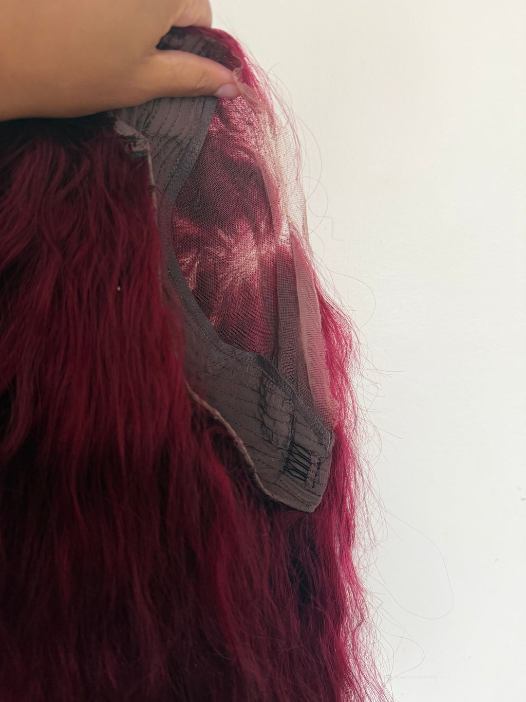 Burgundy 99J 7x5 Closure Wig