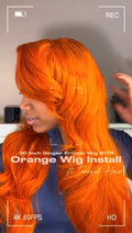 Orange 13x6 Frontal Wig