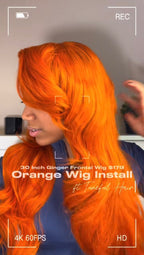 Orange 13x6 Frontal Wig