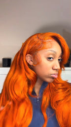 Orange 13x6 Frontal Wig