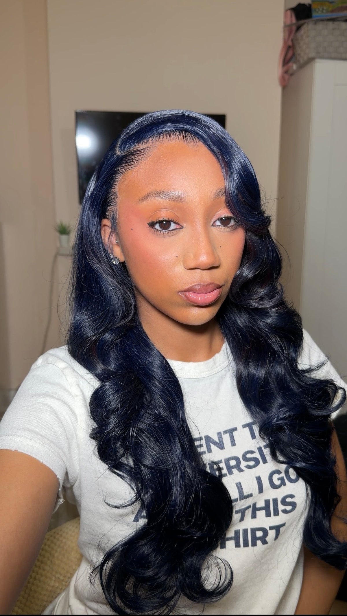 Midnight Blue 13x6 Drawstring Wig